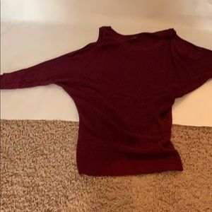 Cold shoulder sweater